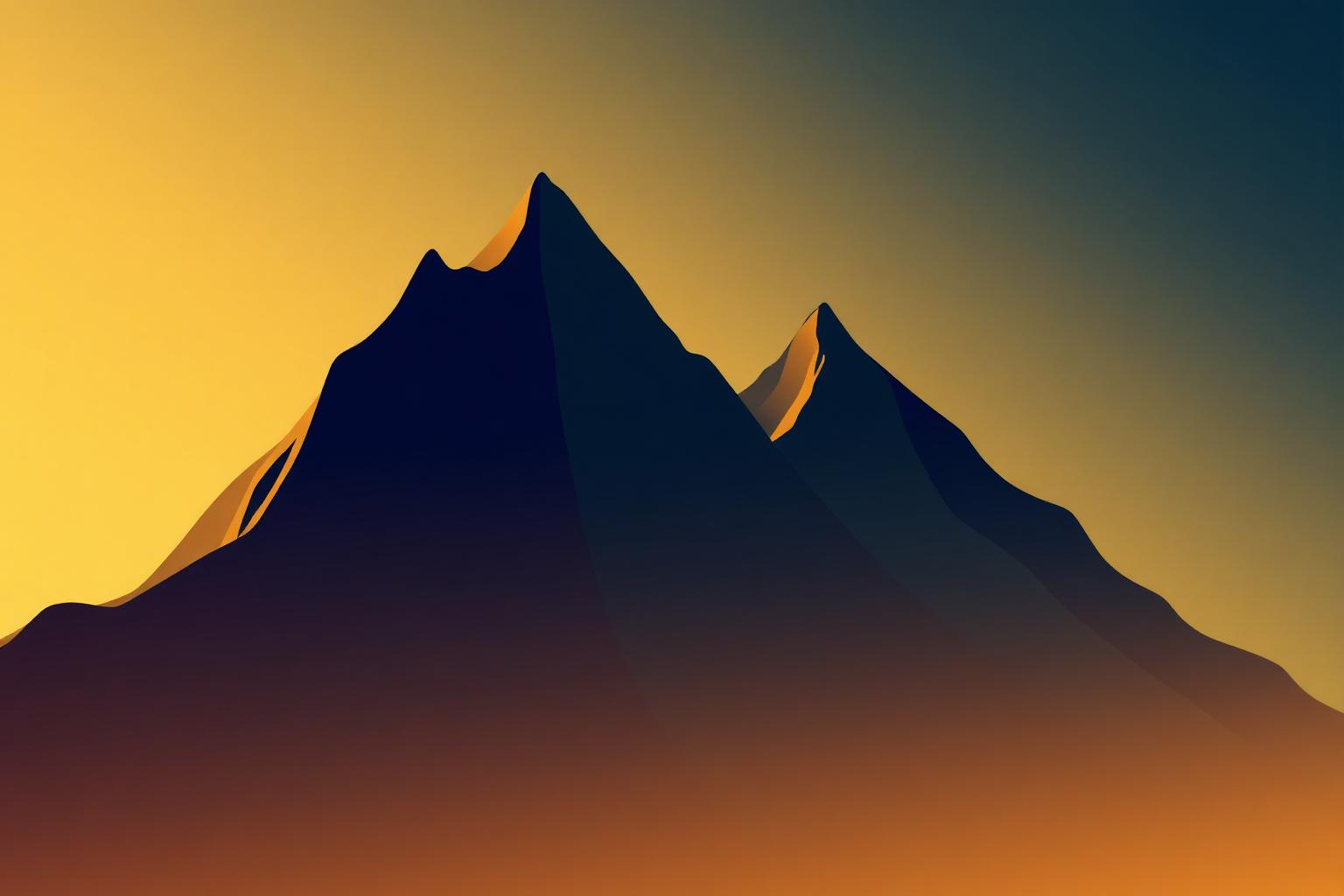Mountain summit at sunrise representing business growth